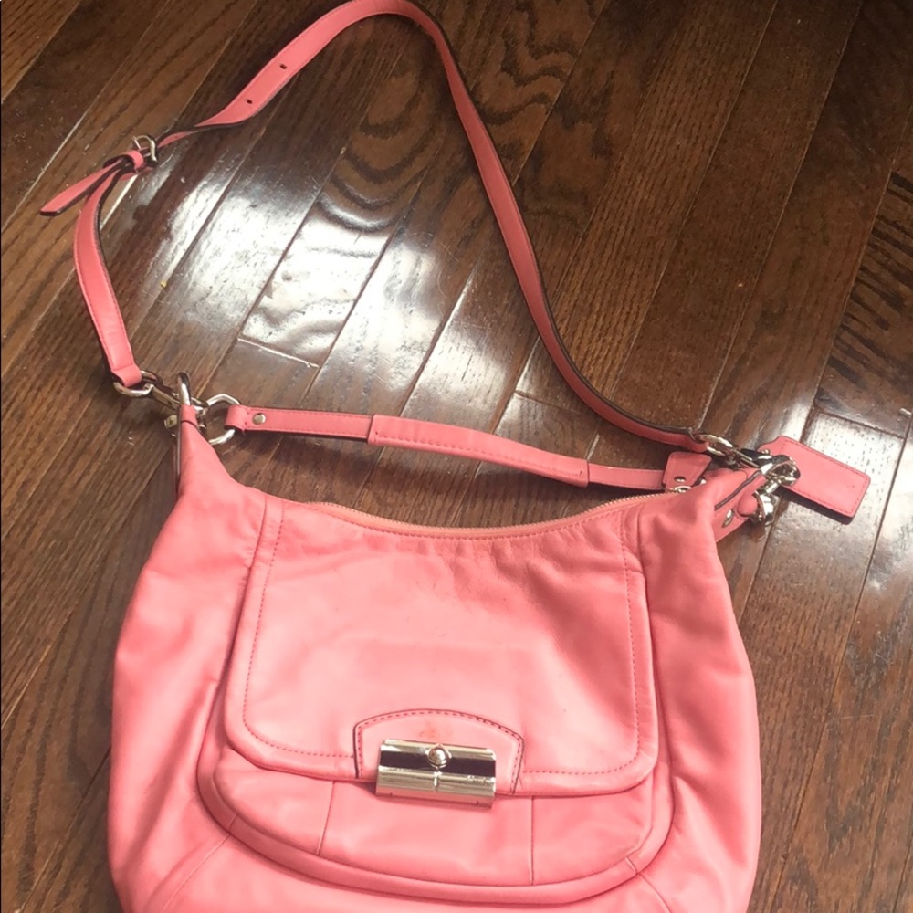 Soft pink Coach purse